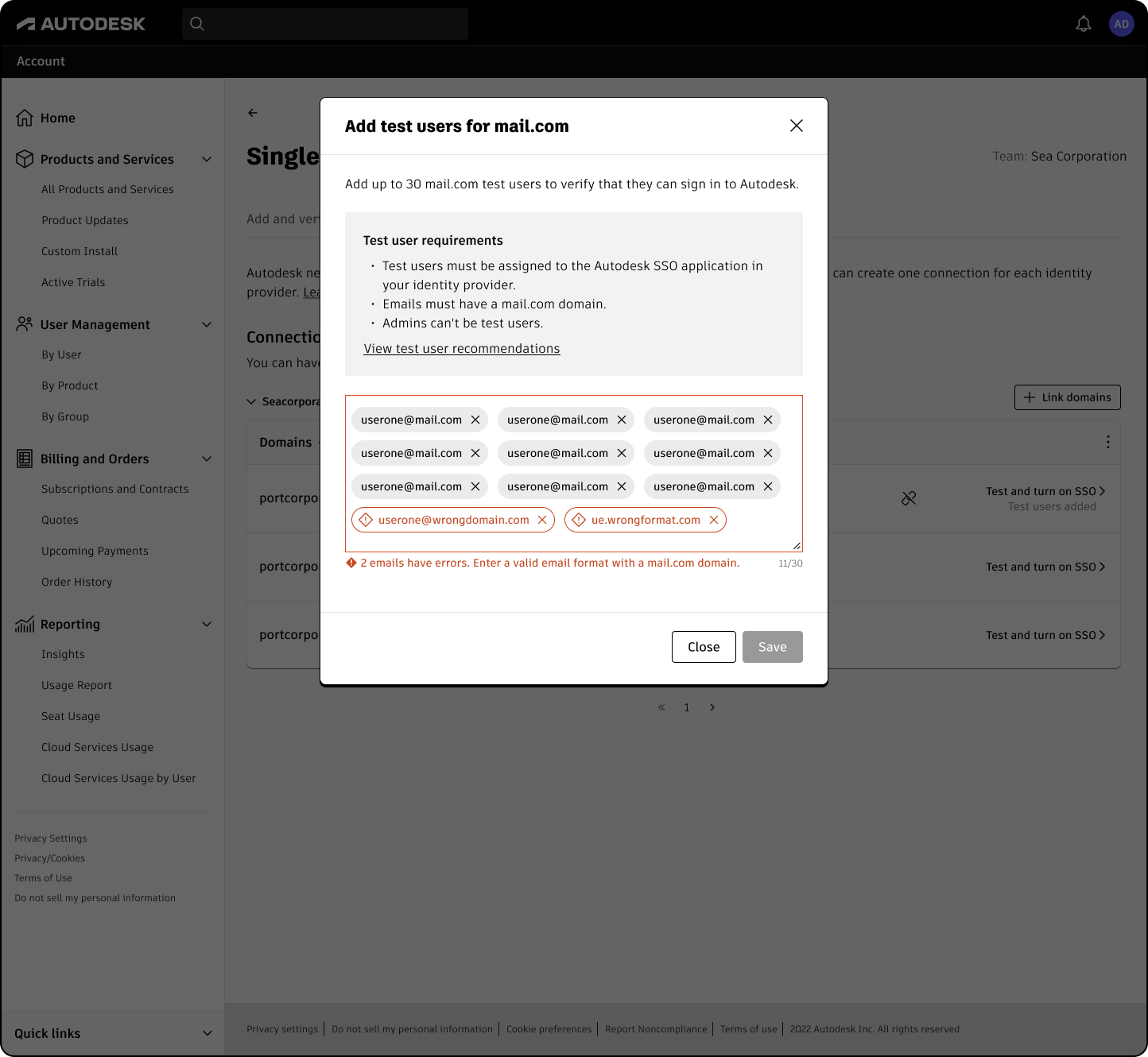 SSO self-service: test and verify before enabling for all users